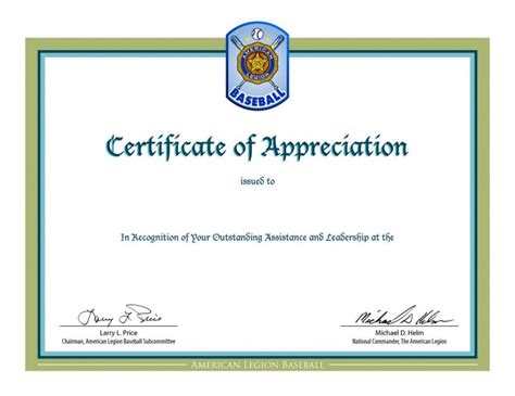Printable Formal Certificate Of Appreciation Template Word