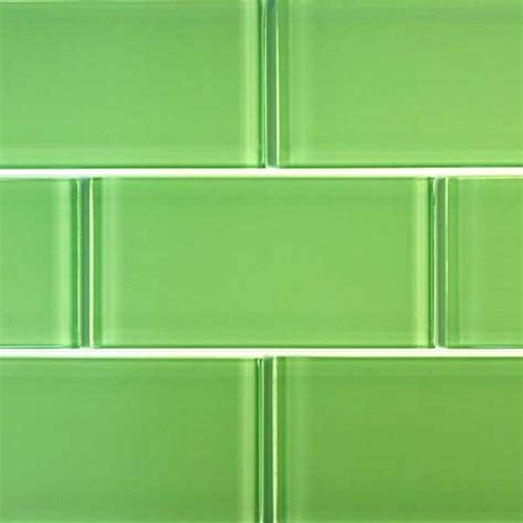 Tiling can be a big project and investment, especially if you plan to tile an entire room like a kitchen or living area. 3" x 6" Glass Subway Tiles - Light Green | These are the ...