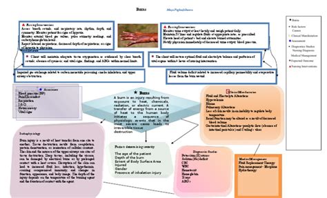 Burns Concept Map Burn Hypoxia Medical