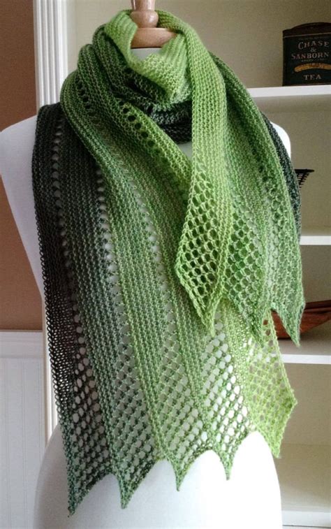 Maybe you would like to learn more about one of these? Knitting Pattern for Mistral Scarf - Lightweight lace ...