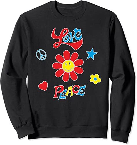 Love Peace Fashion Graphic Sweatshirt Clothing