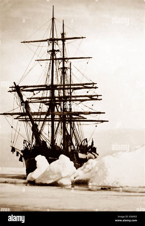 A Whaling Ship Near Greenland Victorian Period Stock Photo Alamy