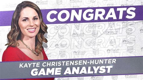 Kayte Christensen Hunter Named Kings New Tv Game Analyst Nbc Sports Bay Area And California