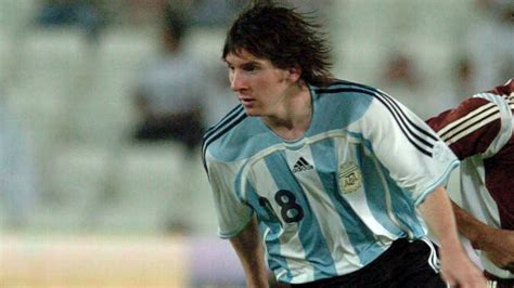 el increíble debut de messi en la selección argentina espn