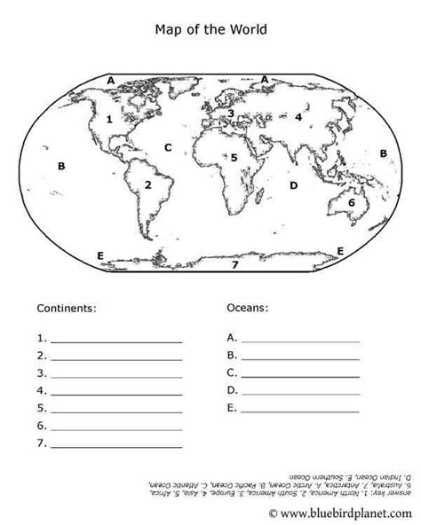 World history is our focus for the coming year. Kindergarten Geography Worksheets (With images ...
