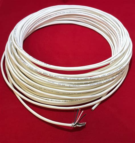 22 Awg 4 Conductor Stranded Shielded Plenum Cable White Cl3p Jacket