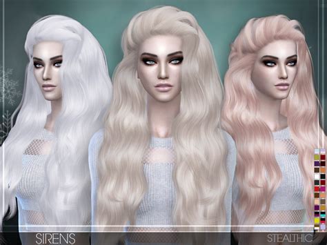The Sims Resource Stealthic Sirens Female Hair