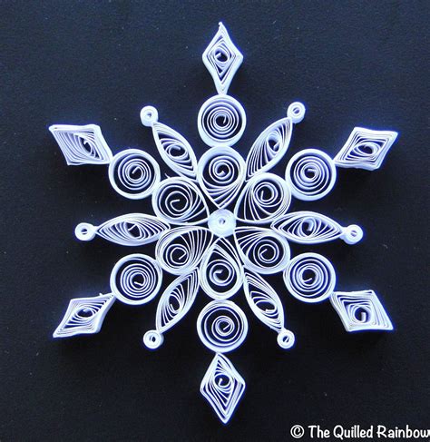 Quilled Snowflake Quilling Christmas Quilling Craft Paper Quilling