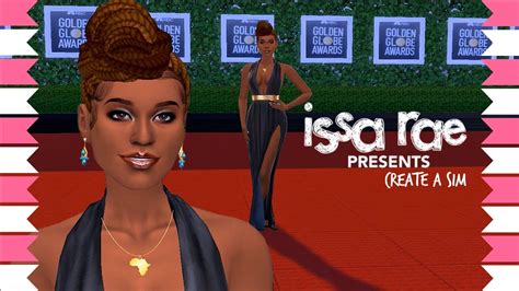 Issa Rae🎮 The Sims 4 Celebrity Create A Sim Cas Youtube