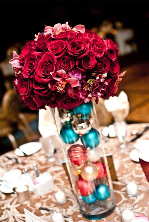 40 Christmas Wedding Centerpieces Decorations All About Christmas