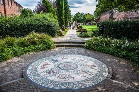 The Roman Gardens With The Adjacent Roman Walls Chester Cheshire