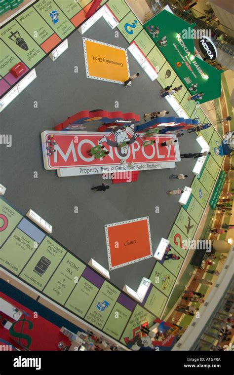 Giant Life Sized Monopoly Board Stock Photo Alamy