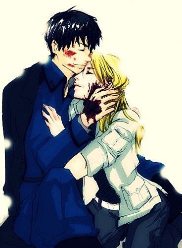 Full Metal Alchemist Couples Fan Art Roy And Riza Fullmetal Alchemist Alchemist Roy And Riza