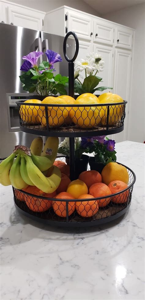You'll get a storage rack for up to 4 wine bottles as well as a single drawer and all the hardware. Colorful fruit basket idea | Kitchen island decor, Fruit ...