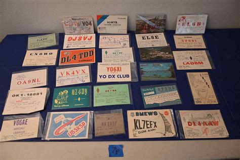 Lot 76 Qsl Vintage Ham Radio Id Cards Paradise Estate Sales