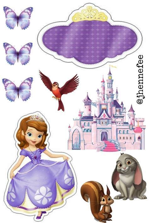 The Princess And Her Friends Are In Front Of Their Castle With Butterflies Flowers And Other