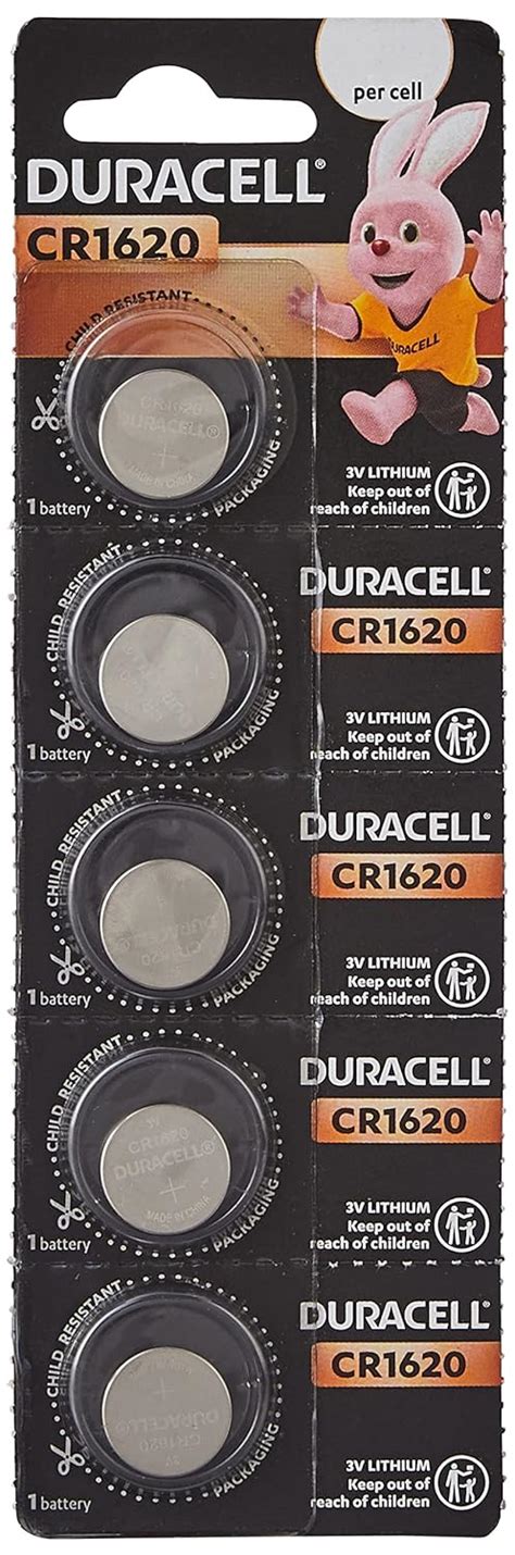 Duracell Specialty 1620 Lithium Coin Battery 3v Pack Of 5 Dl1620