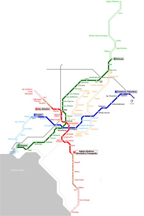 Athens metro map (greece) to download. Athens Metro Map • Mapsof.net