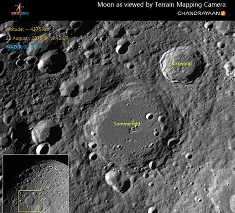 Isro Released Images Of The Lunar Surface Captured By The Terrain