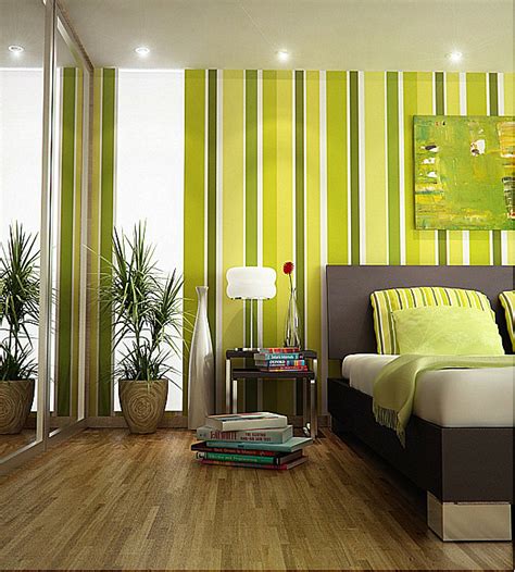 Maybe you would like to learn more about one of these? lime green striped bedroom.png - Decoist