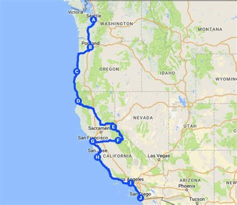 Your Perfect West American Road Trip Trip West Coast Road Trip