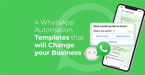 4 Whatsapp Automation Templates Woztell