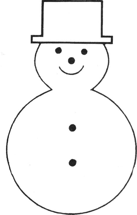 printable snowman template bonhommes de neige