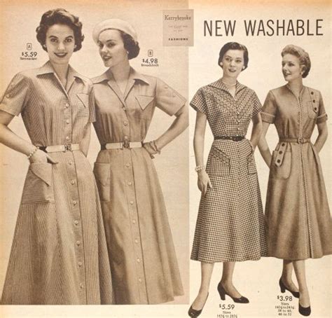 1950s House Dresses History 50s Shirtwaist Dress House Dress