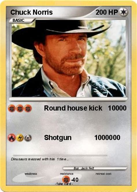 Pokémon Chuck Norris 1019 1019 Round House Kick 10000 My Pokemon Card