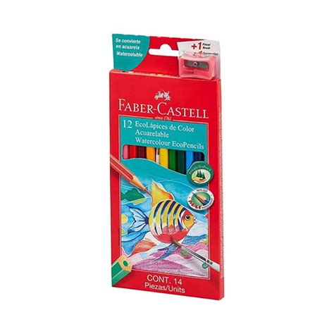 Set Of 12 Faber Castell Watercolour Ecopencils My Art Shop