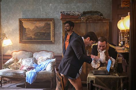 Cbs Ghosts Asher Grodman Takes His Pants Off Long Before The Cast