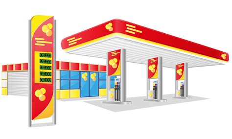 car petrol station vector illustration 489700 Vector Art at Vecteezy