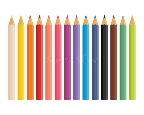 Colored Pencil Coloring Stock Illustrations 2168 Colored Pencil