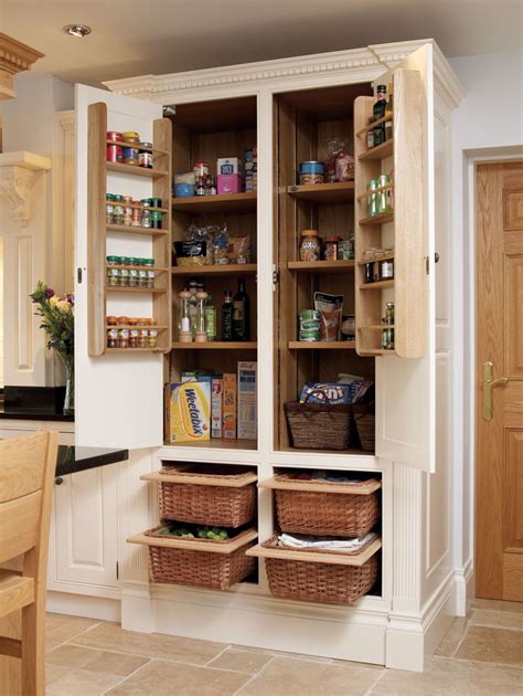 Incredible Tall Oak Kitchen Pantry With Wicker Baskets Pantry Drawers Also Over Door Kitchen