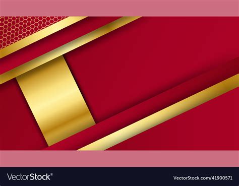 Elegant Red Maroon And Gold Background Royalty Free Vector