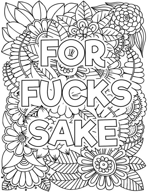 grow the fuck up adult coloring page show swear word coloring book my xxx hot girl