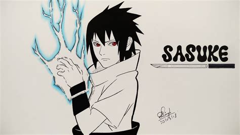 Sasuke Uchiha Drawing Skill