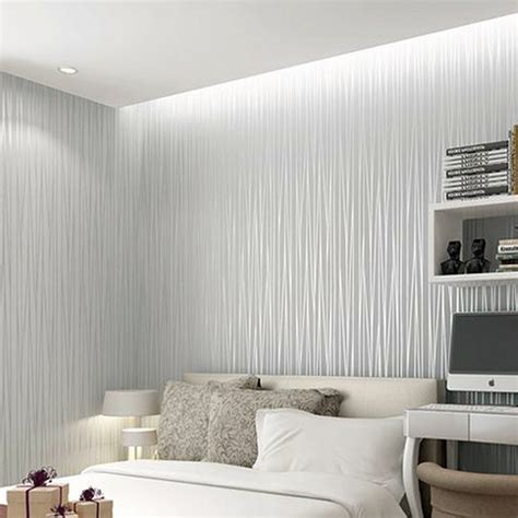 Flocking Stripe Non Woven Wallpaper Roll