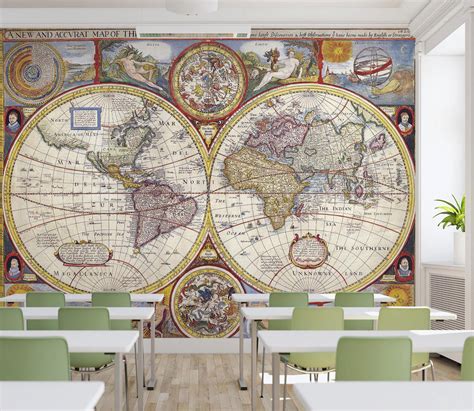 3d World Map 29 Wall Murals Aj Wallpaper