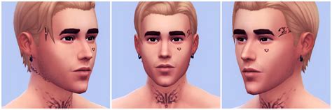 My Sims 4 Blog Face Tattoos By Cloesims