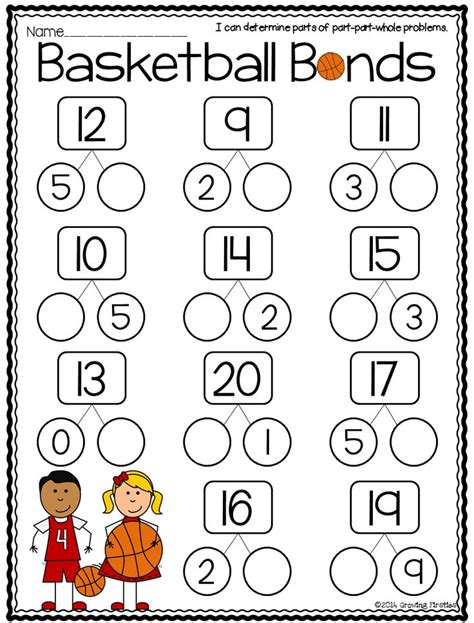 Number Bonds Worksheet First Grade Number Bonds Worksheets Numbers