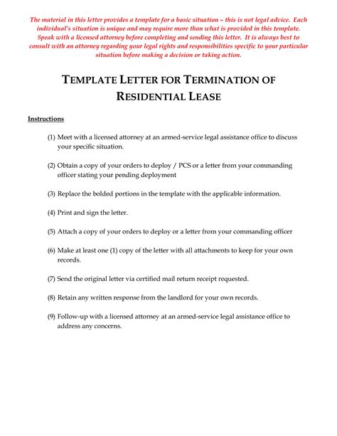 residential lease termination letter how to write a proper residential lease termination