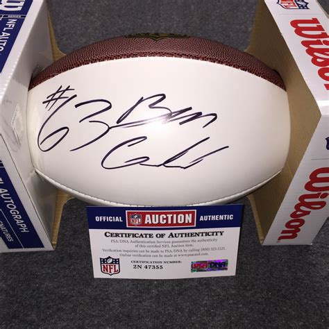 Nfl Auction Nfl Falcons Ben Garland Signed Panel Ball