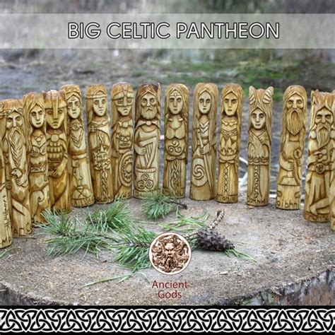All Celtic Pantheon Of Gods Big Celtic Altar Cernunnos Dagda Etsy