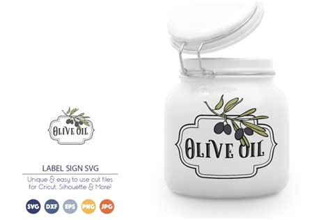 Olive Oil Svg Pantry Label Svg Label Sign Svg