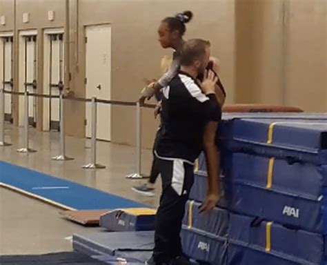 Massachusetts Gymnastics Coach Catches 9 Year Old Gymnast Mid Fall