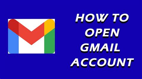 How To Open Gmail Account Youtube