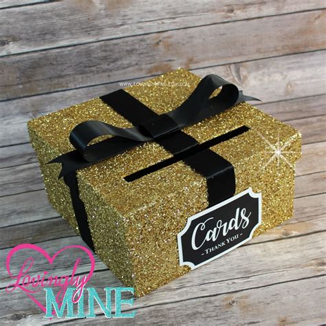 Most brands offer some sort of unique selling proposition that's. Card Box Glitter Gold, Black & White Gift Money Box for Any Event | Baby Shower | Wedding ...