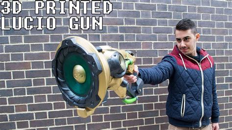 Lucio Gun 3d Printed With Real Speakers From Overwatch Youtube
