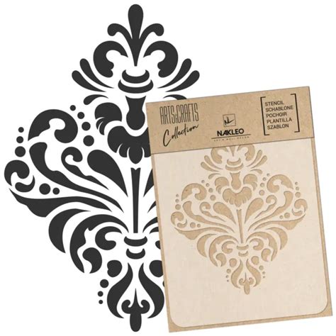 diy reusable plastic stencil a3 a4 a5 damask ornament 3 scrapbooking decoupage 10 90 picclick